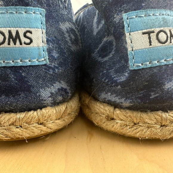 Toms Alpargata Rope Bleach Washed Denim Espadrille flats - Picture 9 of 9